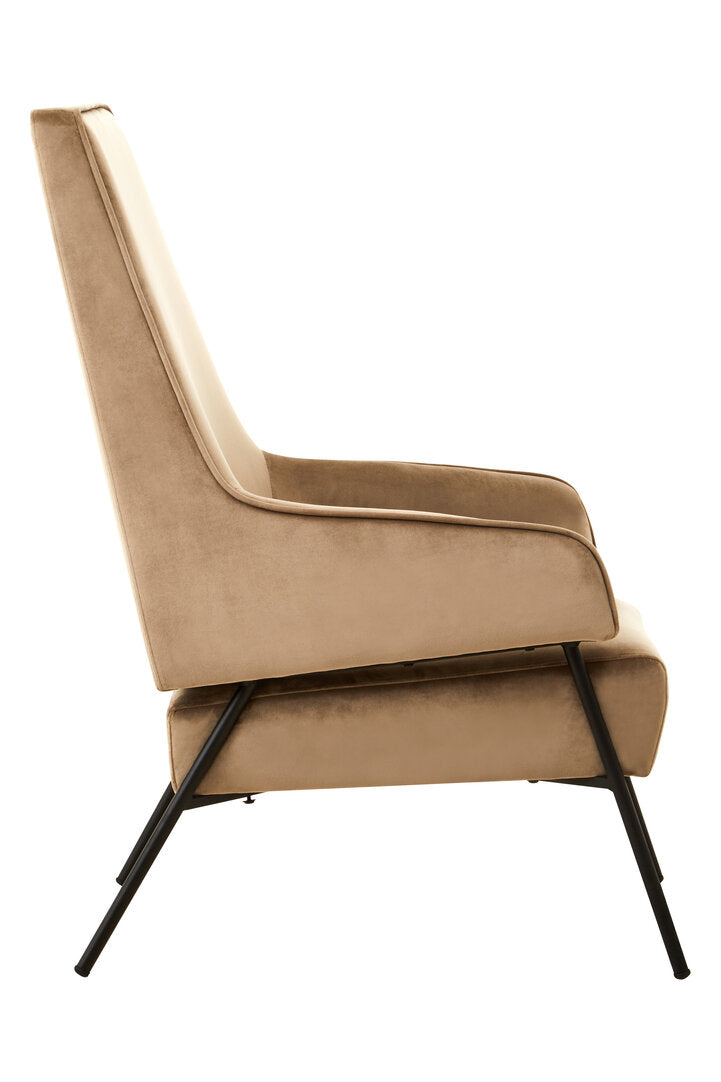 York Mink Velvet Chair