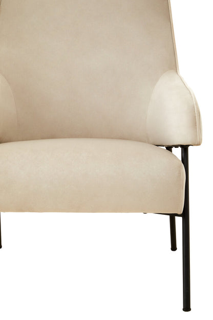 York Cream Velvet Chair