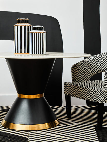 Sorrento Park Greek Key design Cutout Lounge Chair