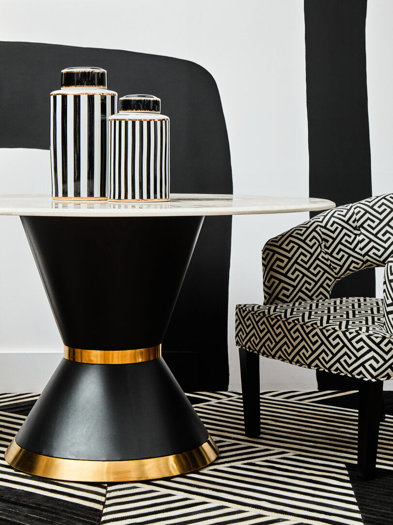 Sorrento Park Greek Key design Cutout Lounge Chair