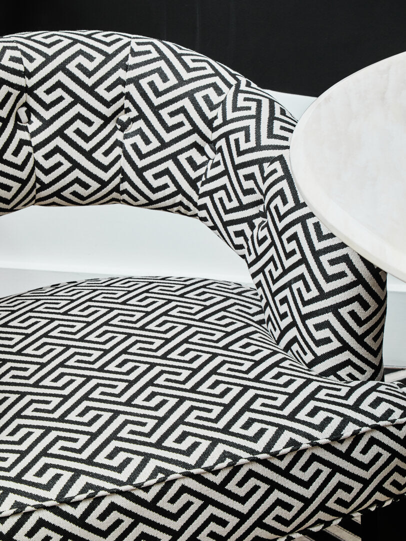 Sorrento Park Greek Key design Cutout Lounge Chair