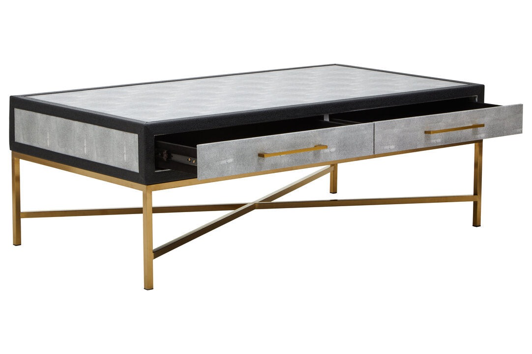 Capri Grey Shagreen Coffee Table