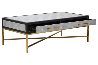 Capri Grey Shagreen Coffee Table