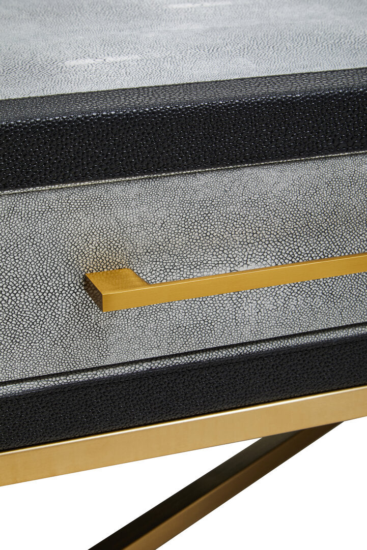 Capri Grey Shagreen Coffee Table