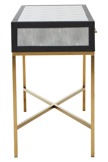 Capri Grey Shagreen Console Table