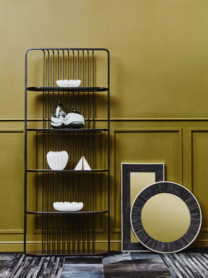 Valencia Five Tier Black Shelf Unit