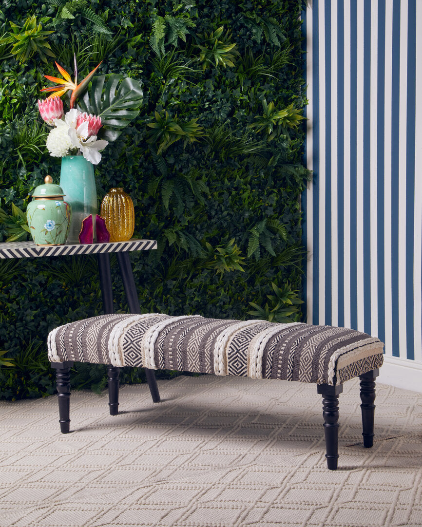 Granada Grey And White Bench