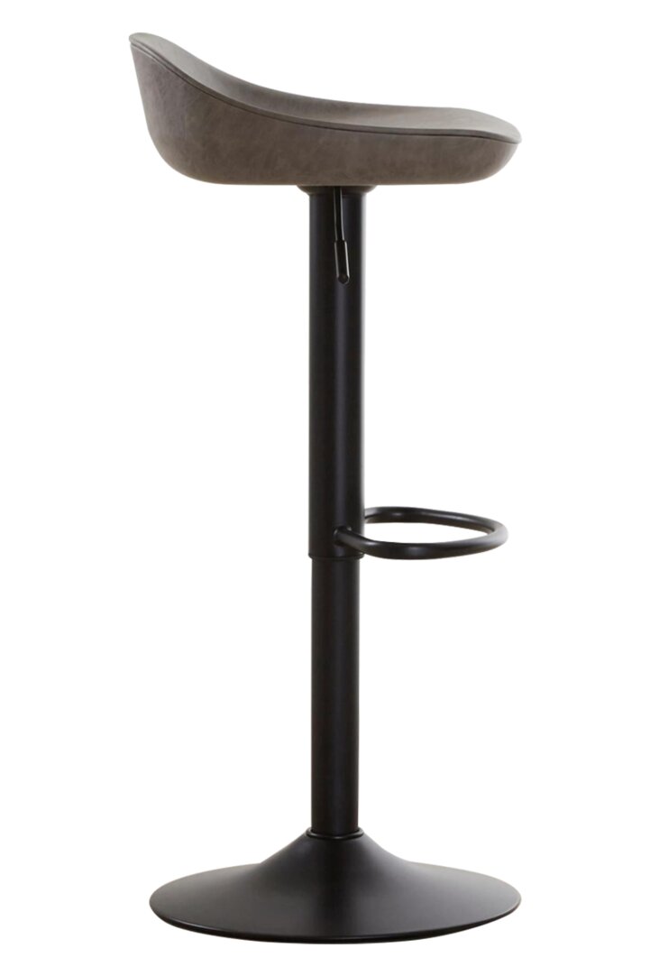 Devon Set Of Two Ash Faux Leather Bar Stools