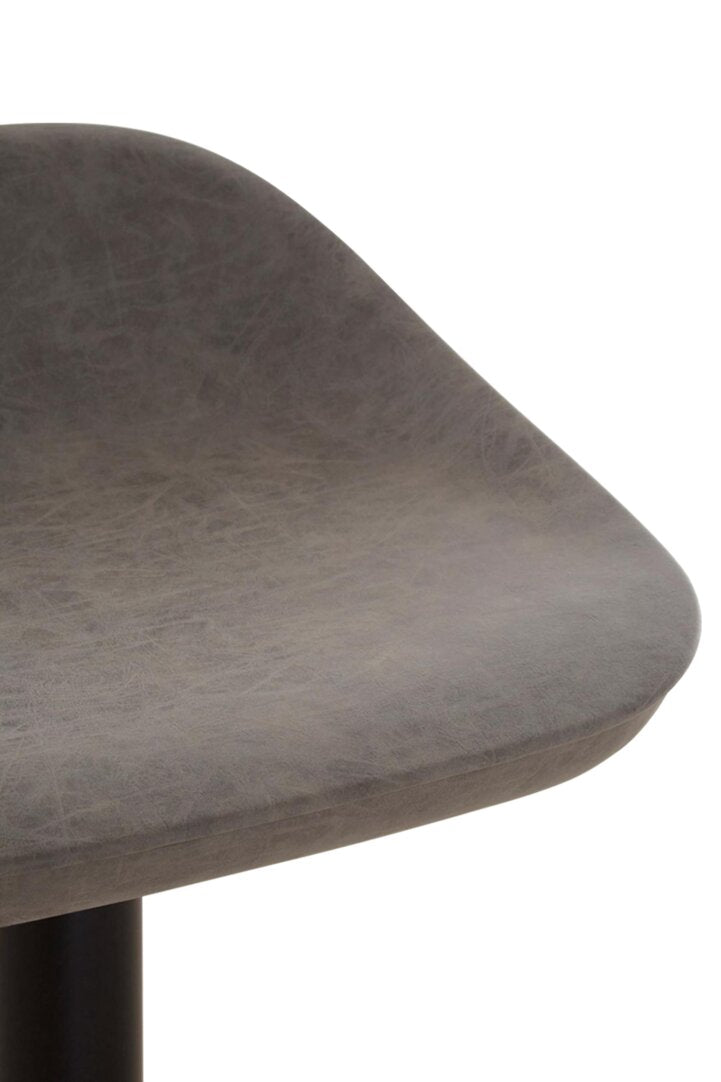 Devon Set Of Two Ash Faux Leather Bar Stools