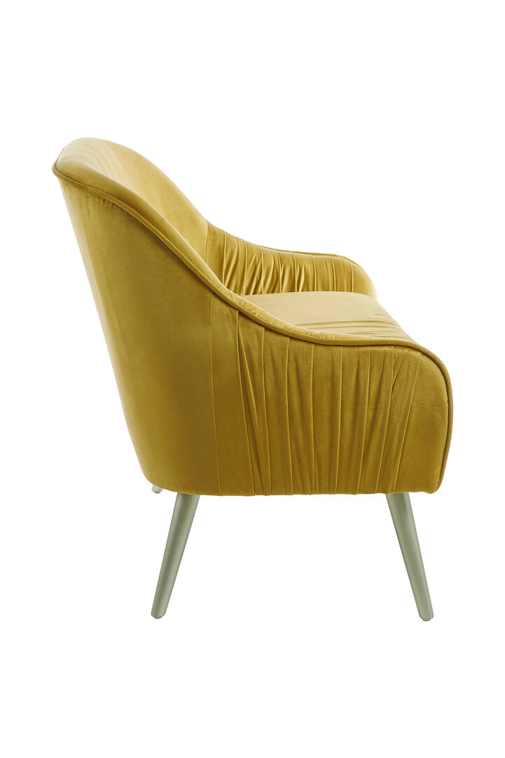 Como Mustard Velvet Sofa