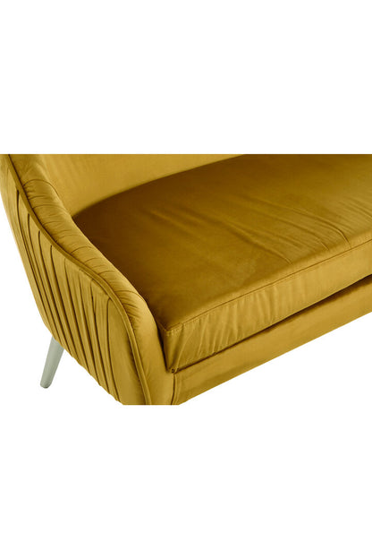 Como Mustard Velvet Sofa