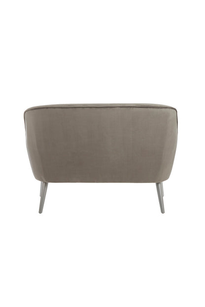 Como Grey Velvet Sofa