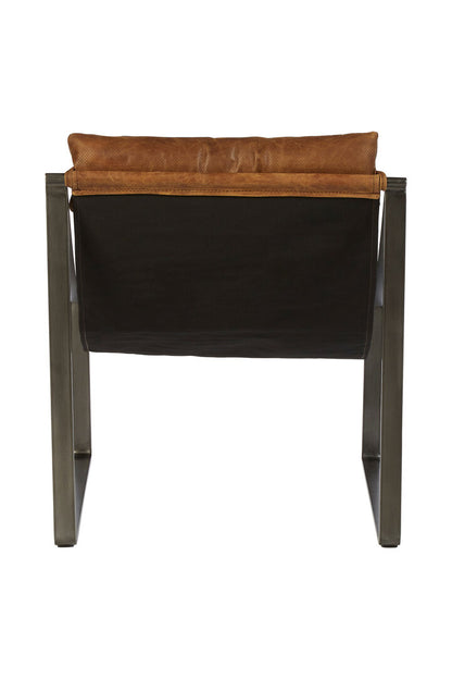 Harrogate Genuine Light Brown Leather Chair