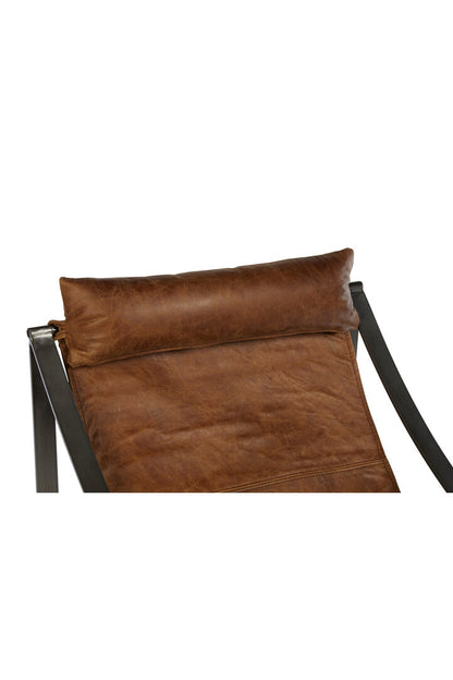 Harrogate Genuine Light Brown Leather Chair