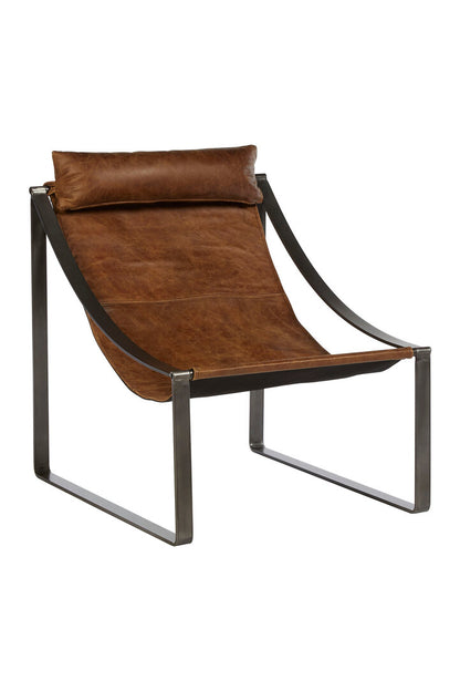 Harrogate Genuine Light Brown Leather Chair