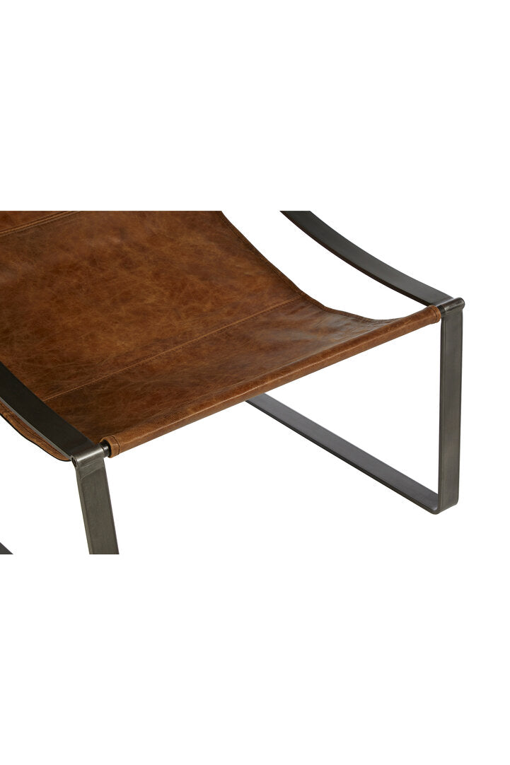 Harrogate Genuine Light Brown Leather Chair