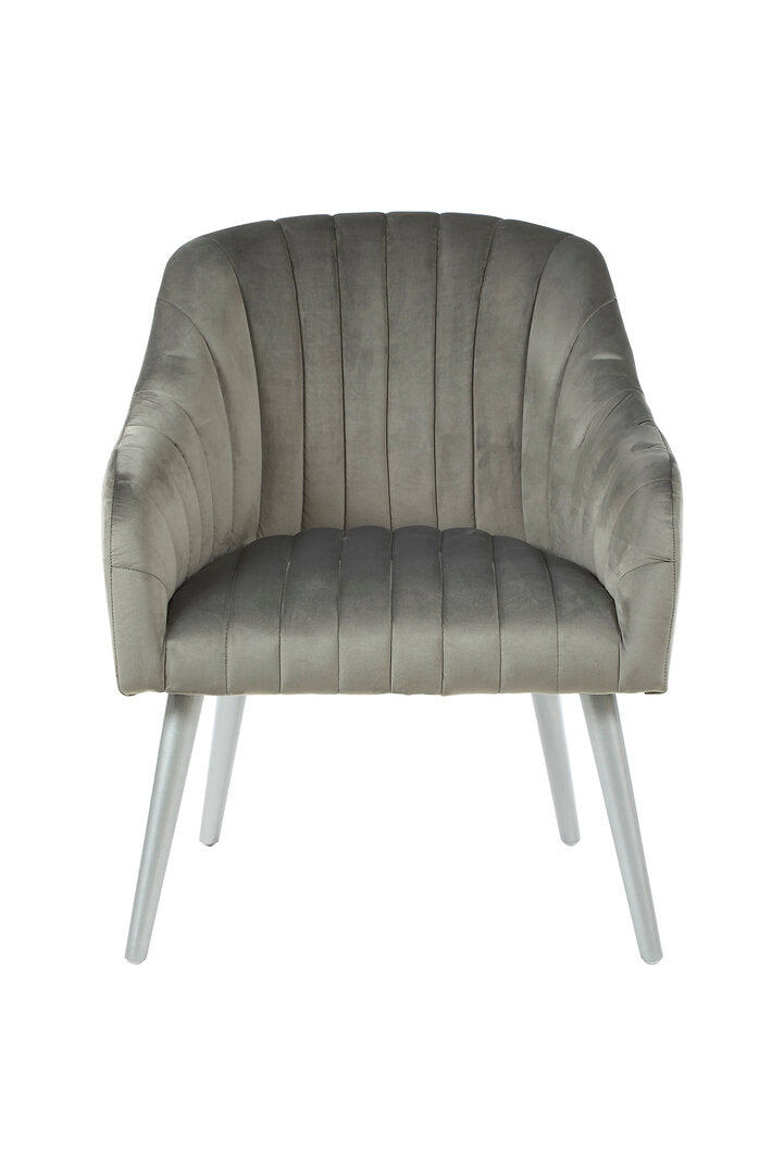 Como Grey Fabric Armchair