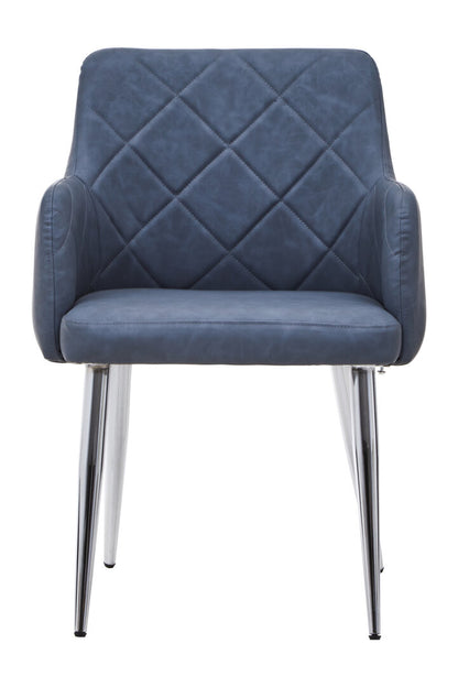 Devon Dark Grey And Chrome Dining Chair