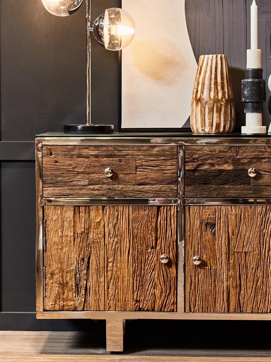 Siena Two Light Black Marble Table Lamp 