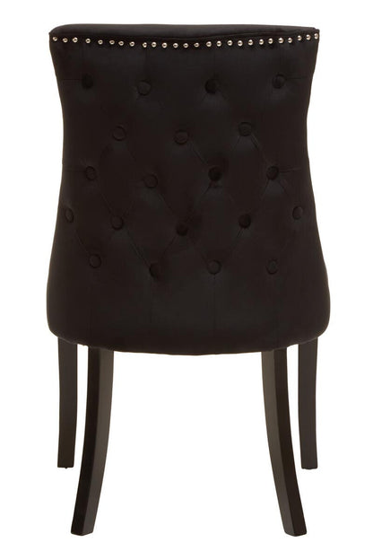 Vienna Black Velvet Dining Chair