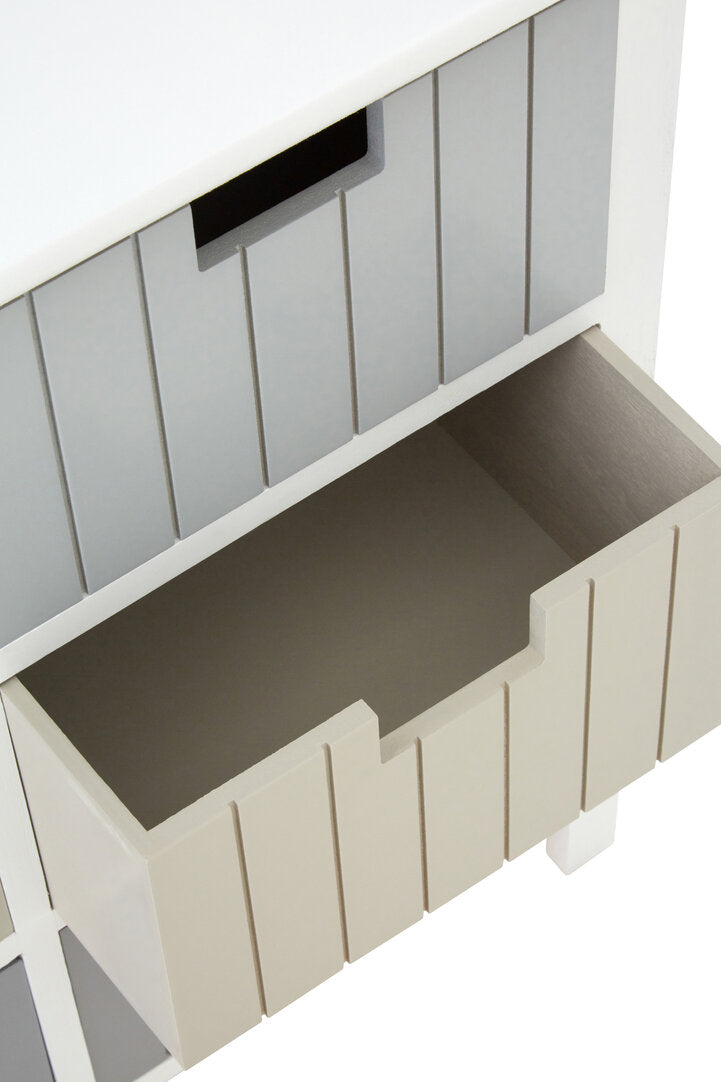 Belgravia England White 6 Drawers Chest