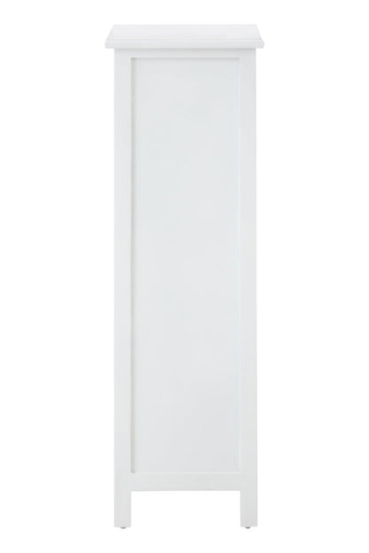 Belgravia England White 5 Drawers Chest