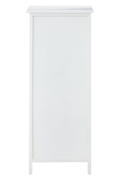 Belgravia England White 5 Drawers Chest