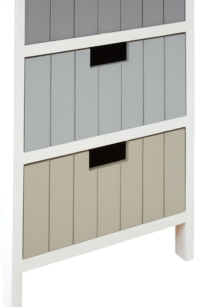 Belgravia England White 5 Drawers Chest