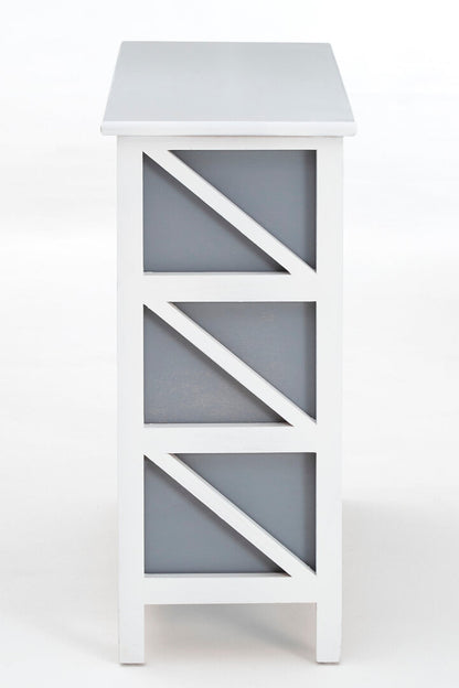 Chelsea 6 Grey Drawers Unit