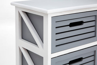 Chelsea 6 Grey Drawers Unit