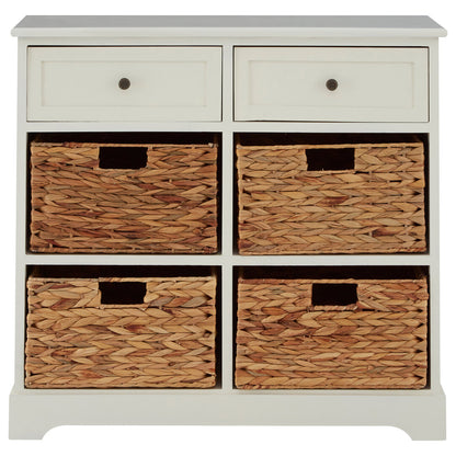 Chelsea Ivory 2 Drawer 4 Baskets Cabinet