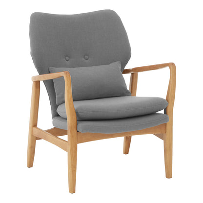 Richmond Grey Chair With Birchwood Frame