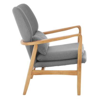 Richmond Grey Chair With Birchwood Frame