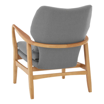 Richmond Grey Chair With Birchwood Frame