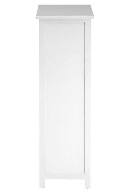 Belgravia England White Mdf 5 Drawers Chest