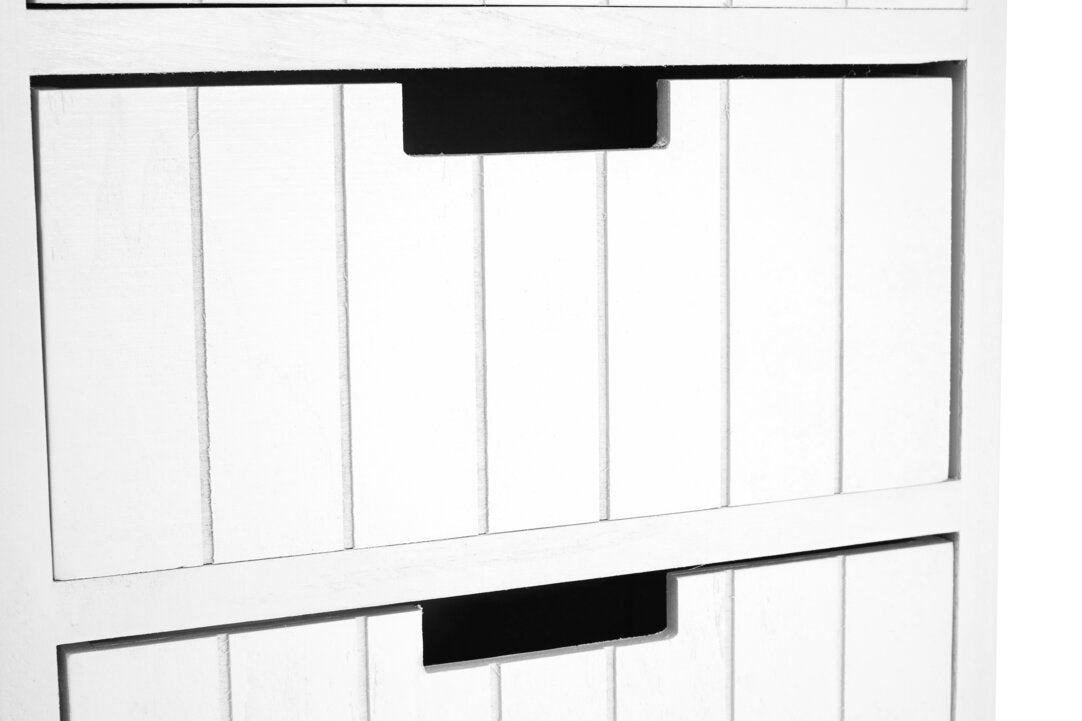 Belgravia England White Mdf 5 Drawers Chest