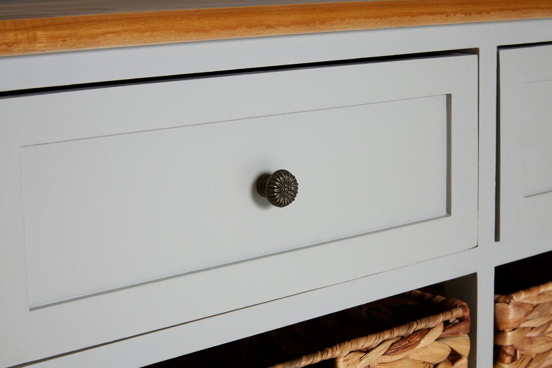 Chelsea Two Drawers Four Baskets Cabinet