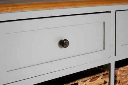 Chelsea Two Drawers Four Baskets Cabinet