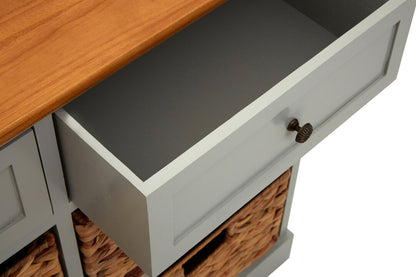 Chelsea Two Drawers Four Baskets Cabinet