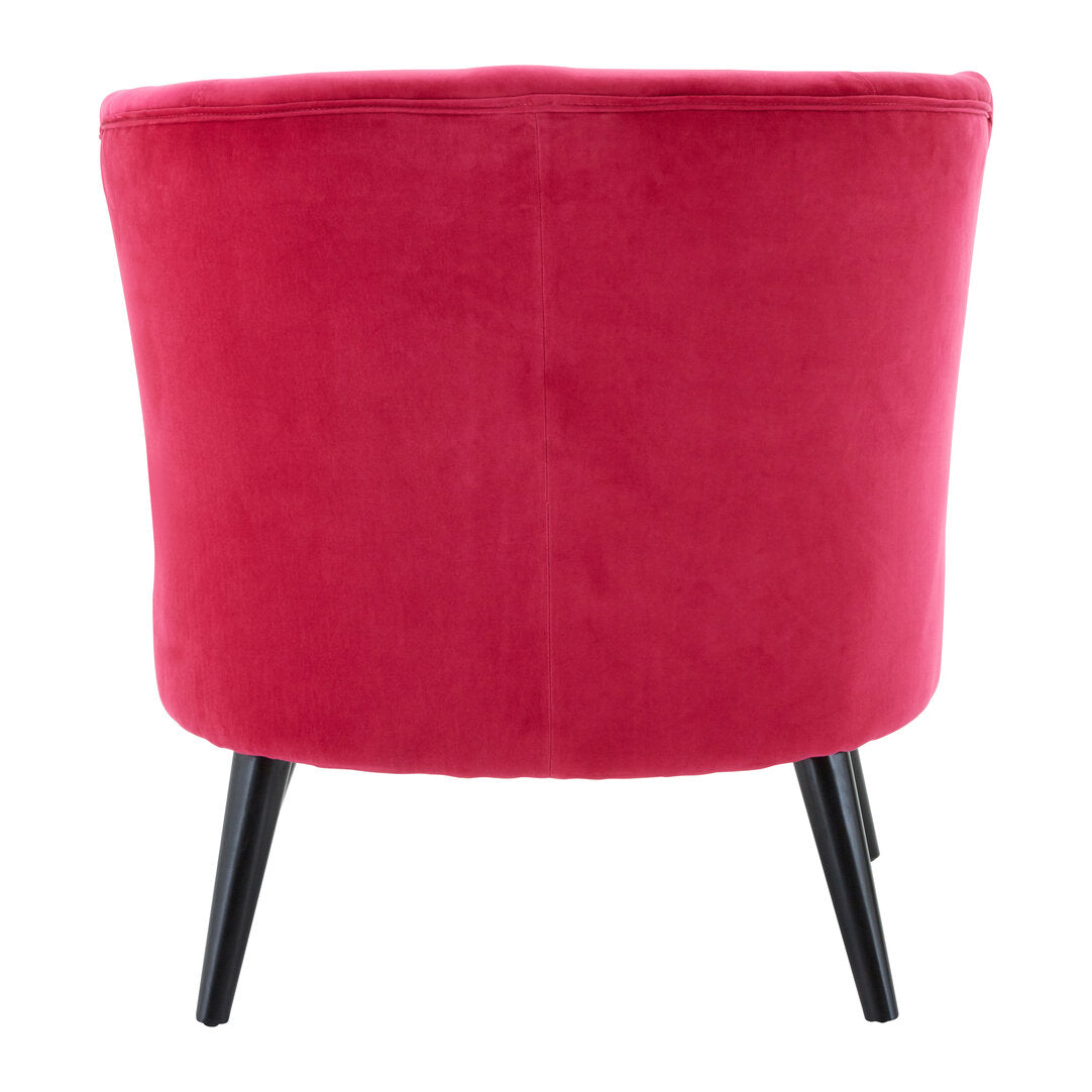 Florence Pink Velvet Round Accent Chair