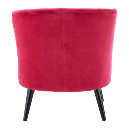 Florence Pink Velvet Round Accent Chair