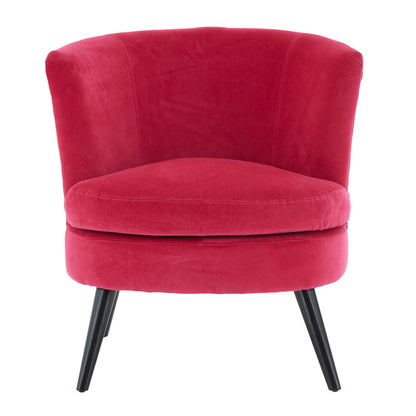 Florence Pink Velvet Round Accent Chair