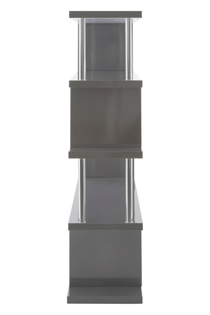 Amalfi 4 Tier Grey Gloss Shelf Unit