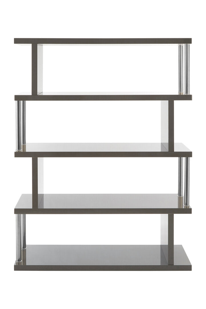 Amalfi 4 Tier Grey Gloss Shelf Unit