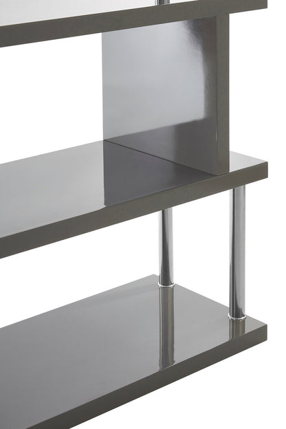 Amalfi 4 Tier Grey Gloss Shelf Unit