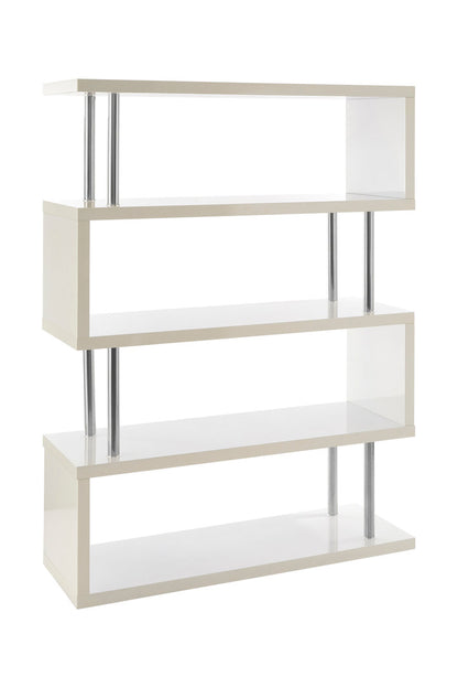 Amalfi 4 Tier White Gloss Wide Shelf Unit