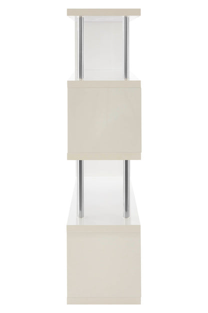 Amalfi 4 Tier White Gloss Wide Shelf Unit