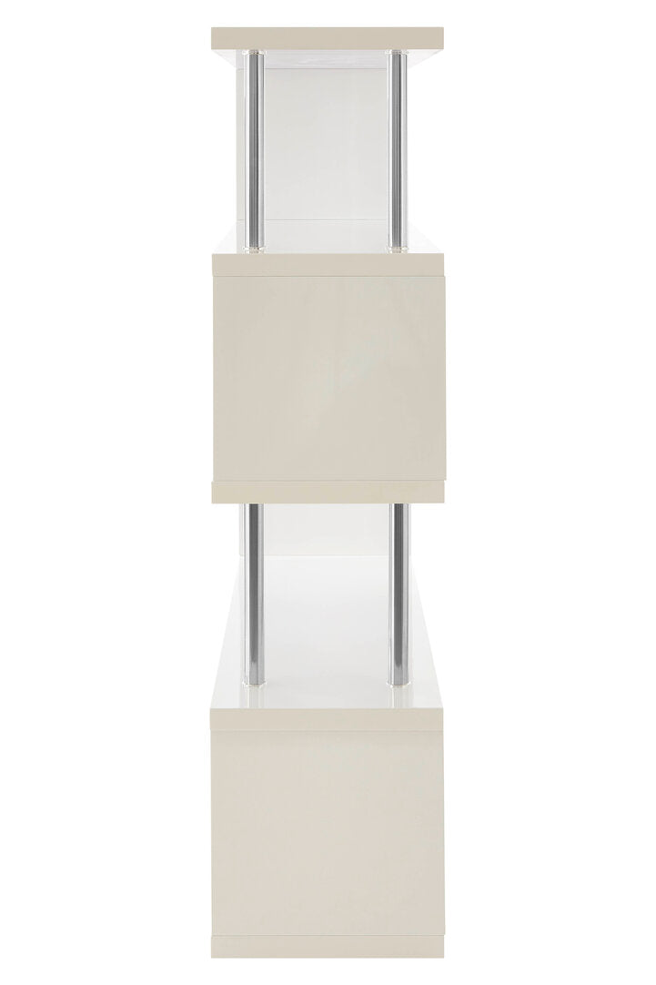 Amalfi 4 Tier White Gloss Wide Shelf Unit