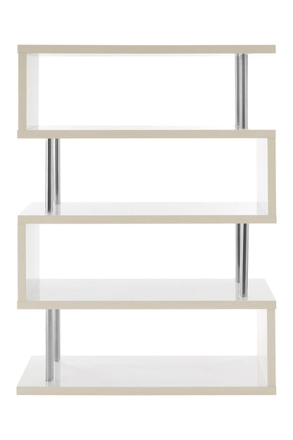 Amalfi 4 Tier White Gloss Wide Shelf Unit