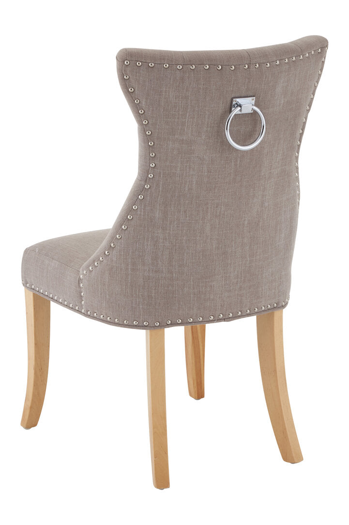 Sorrento Park Mink Linen Dining Chair